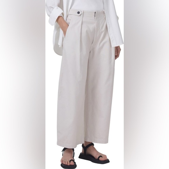 Citizens of Humanity Payton Super High Waist Crop Wide Leg Utility Trousers - Picture 1 of 7